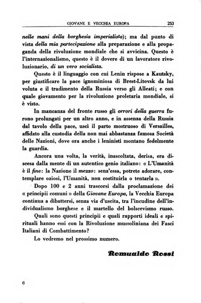 Antieuropa rassegna mensile di azione e pensiero della giovinezza rivoluzionaria fascista