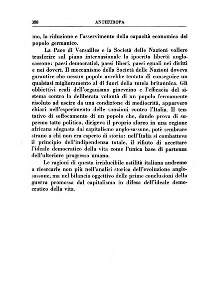 Antieuropa rassegna mensile di azione e pensiero della giovinezza rivoluzionaria fascista