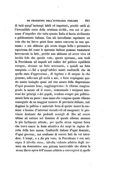 Antologia italiana giornale di scienze, lettere ed arti