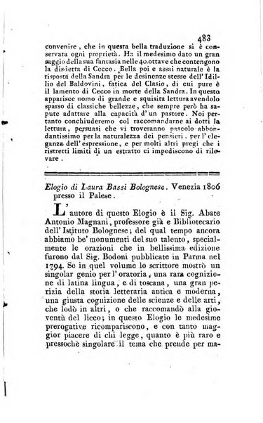 L'ape scelta di opuscoli letterari e morali estratti per lo piu da fogli periodici oltramontani