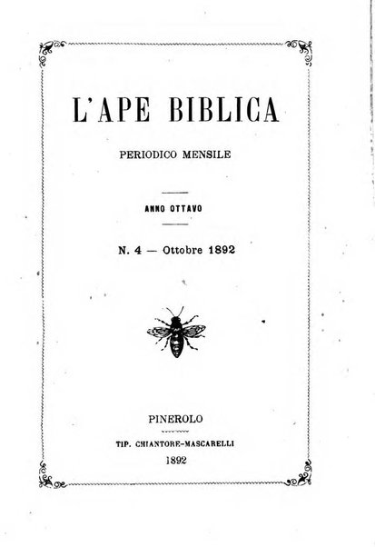 L'ape biblica