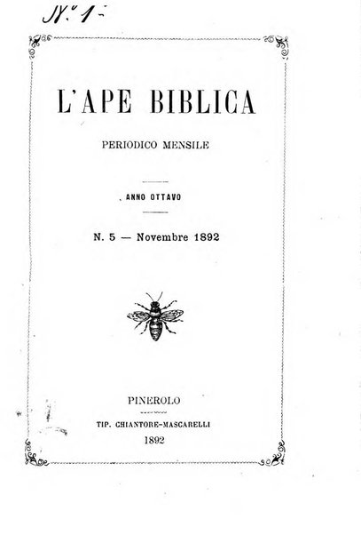 L'ape biblica