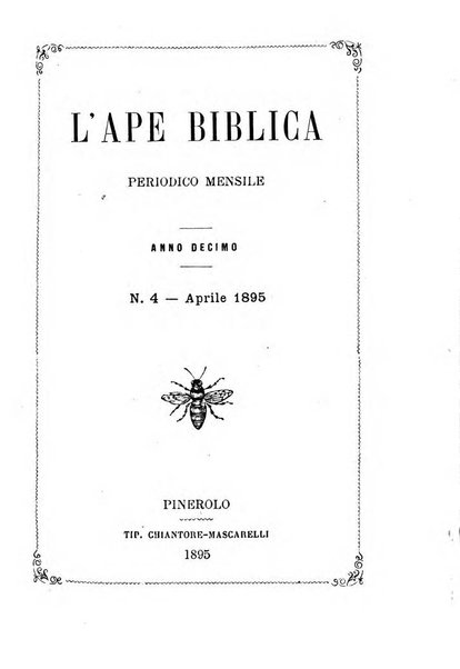 L'ape biblica