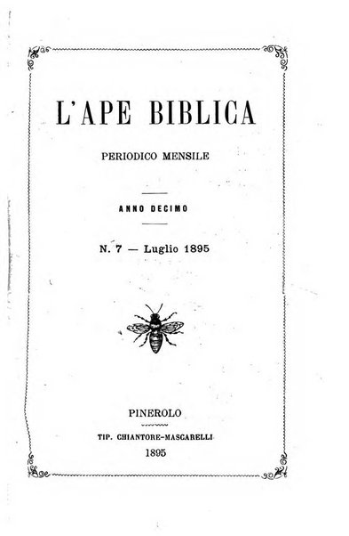 L'ape biblica