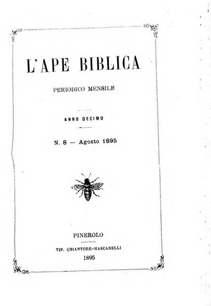 L'ape biblica