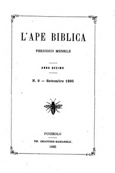 L'ape biblica