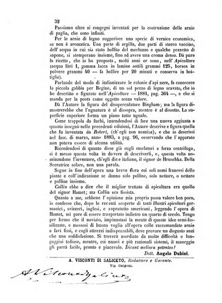 L'apicoltore giornale dell'Associazione centrale d'incoraggiamento per l'apicoltura in Italia