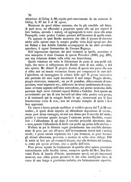 L'apicoltore giornale dell'Associazione centrale d'incoraggiamento per l'apicoltura in Italia