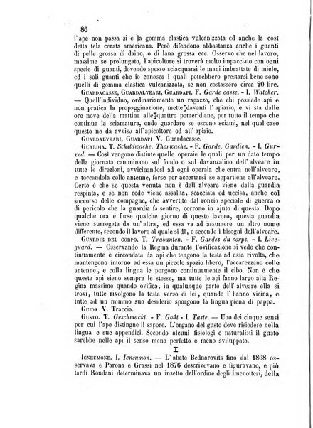 L'apicoltore giornale dell'Associazione centrale d'incoraggiamento per l'apicoltura in Italia