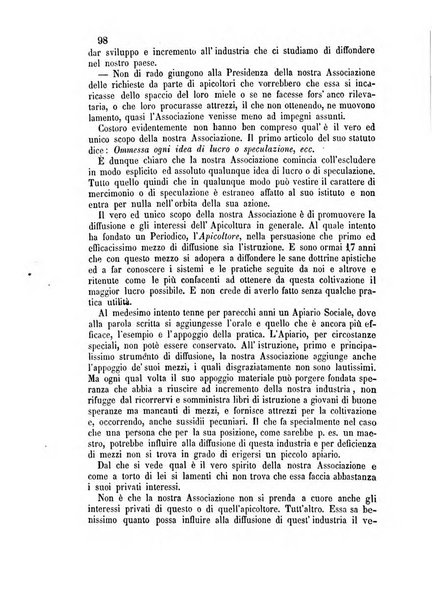 L'apicoltore giornale dell'Associazione centrale d'incoraggiamento per l'apicoltura in Italia