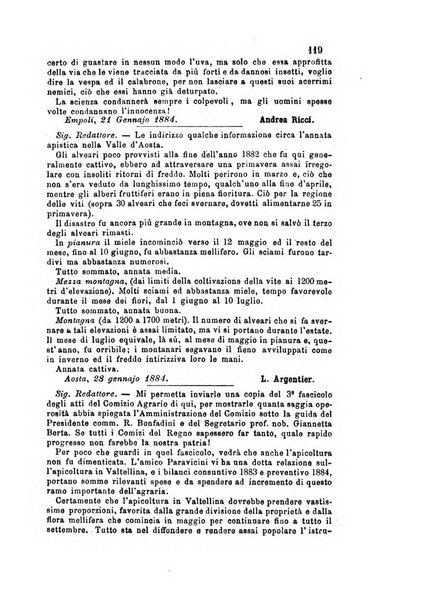 L'apicoltore giornale dell'Associazione centrale d'incoraggiamento per l'apicoltura in Italia