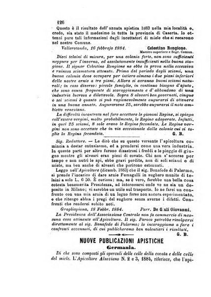 L'apicoltore giornale dell'Associazione centrale d'incoraggiamento per l'apicoltura in Italia