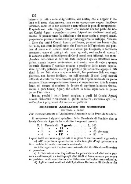 L'apicoltore giornale dell'Associazione centrale d'incoraggiamento per l'apicoltura in Italia