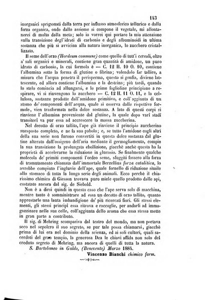 L'apicoltore giornale dell'Associazione centrale d'incoraggiamento per l'apicoltura in Italia