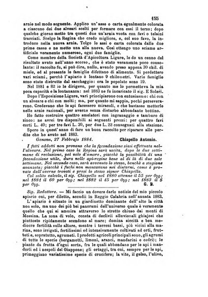 L'apicoltore giornale dell'Associazione centrale d'incoraggiamento per l'apicoltura in Italia