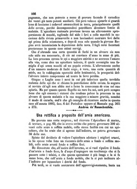 L'apicoltore giornale dell'Associazione centrale d'incoraggiamento per l'apicoltura in Italia