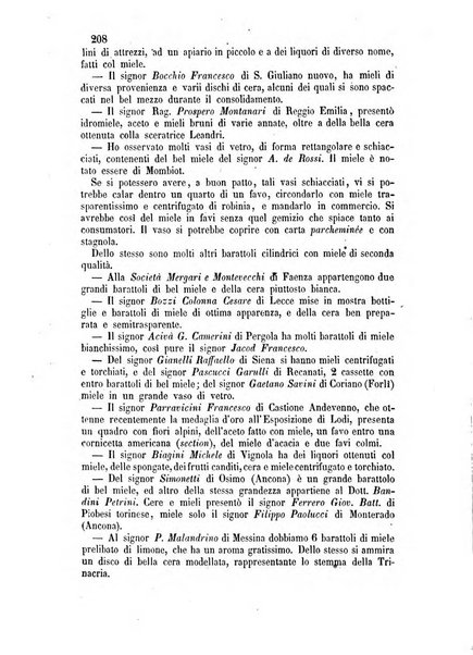 L'apicoltore giornale dell'Associazione centrale d'incoraggiamento per l'apicoltura in Italia