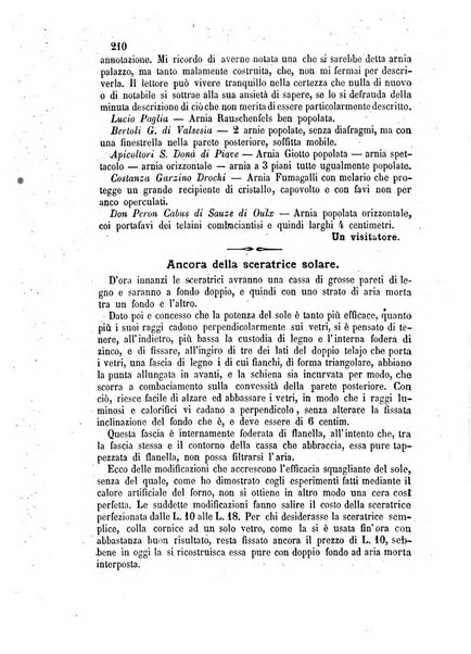 L'apicoltore giornale dell'Associazione centrale d'incoraggiamento per l'apicoltura in Italia