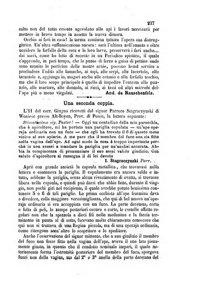 L'apicoltore giornale dell'Associazione centrale d'incoraggiamento per l'apicoltura in Italia