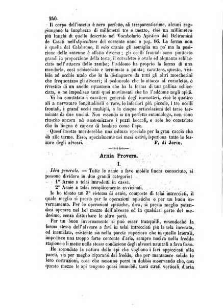 L'apicoltore giornale dell'Associazione centrale d'incoraggiamento per l'apicoltura in Italia