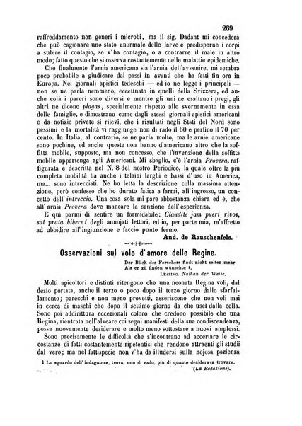 L'apicoltore giornale dell'Associazione centrale d'incoraggiamento per l'apicoltura in Italia