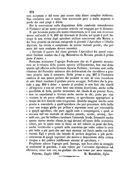 L'apicoltore giornale dell'Associazione centrale d'incoraggiamento per l'apicoltura in Italia