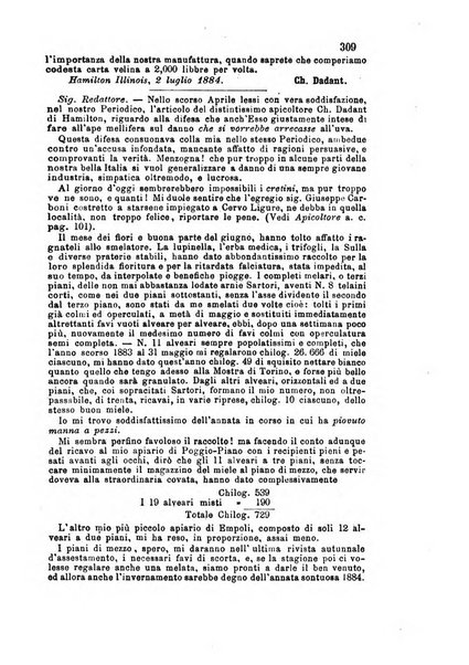 L'apicoltore giornale dell'Associazione centrale d'incoraggiamento per l'apicoltura in Italia