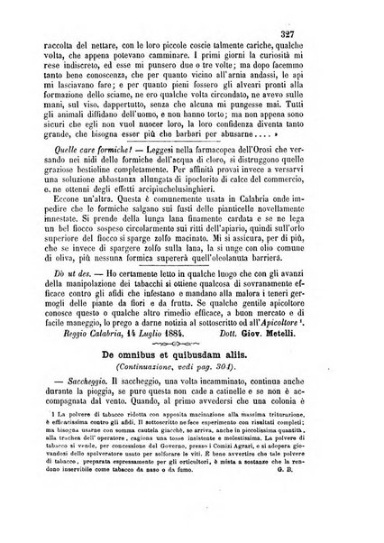 L'apicoltore giornale dell'Associazione centrale d'incoraggiamento per l'apicoltura in Italia