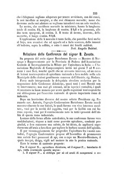 L'apicoltore giornale dell'Associazione centrale d'incoraggiamento per l'apicoltura in Italia