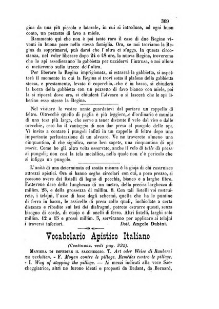 L'apicoltore giornale dell'Associazione centrale d'incoraggiamento per l'apicoltura in Italia