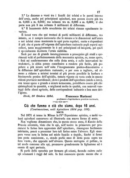 L'apicoltore giornale dell'Associazione centrale d'incoraggiamento per l'apicoltura in Italia