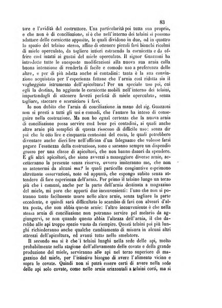 L'apicoltore giornale dell'Associazione centrale d'incoraggiamento per l'apicoltura in Italia