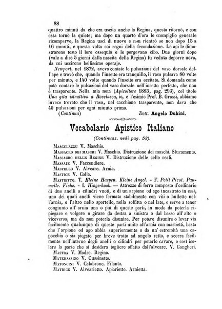 L'apicoltore giornale dell'Associazione centrale d'incoraggiamento per l'apicoltura in Italia