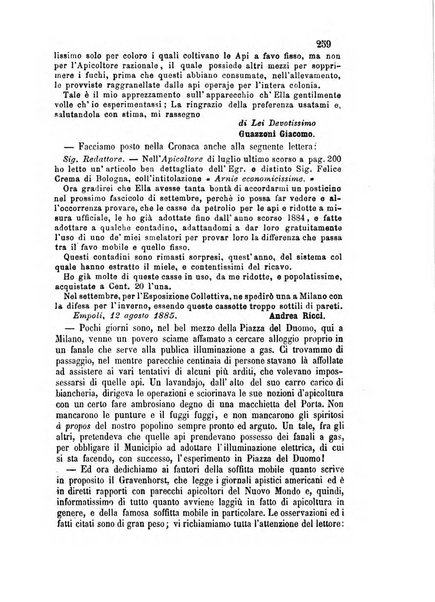 L'apicoltore giornale dell'Associazione centrale d'incoraggiamento per l'apicoltura in Italia