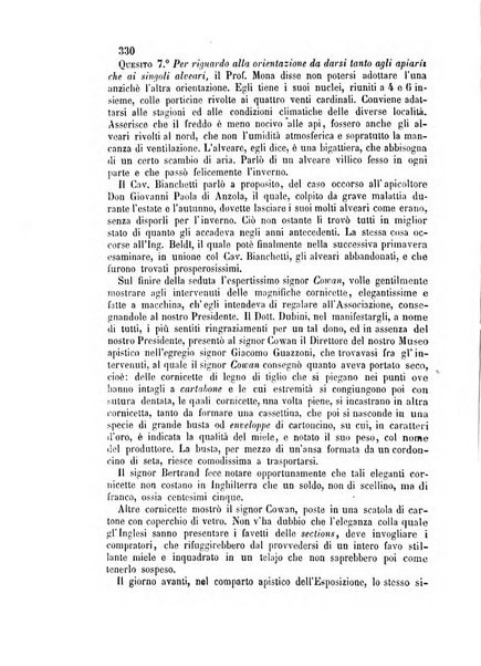 L'apicoltore giornale dell'Associazione centrale d'incoraggiamento per l'apicoltura in Italia