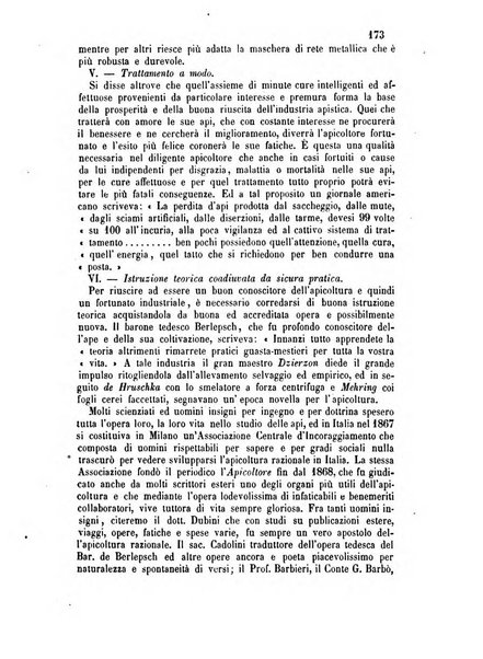 L'apicoltore giornale dell'Associazione centrale d'incoraggiamento per l'apicoltura in Italia