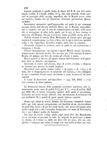 L'apicoltore giornale dell'Associazione centrale d'incoraggiamento per l'apicoltura in Italia