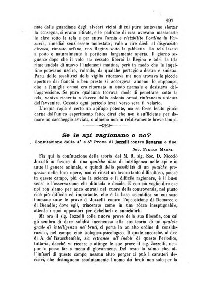 L'apicoltore giornale dell'Associazione centrale d'incoraggiamento per l'apicoltura in Italia