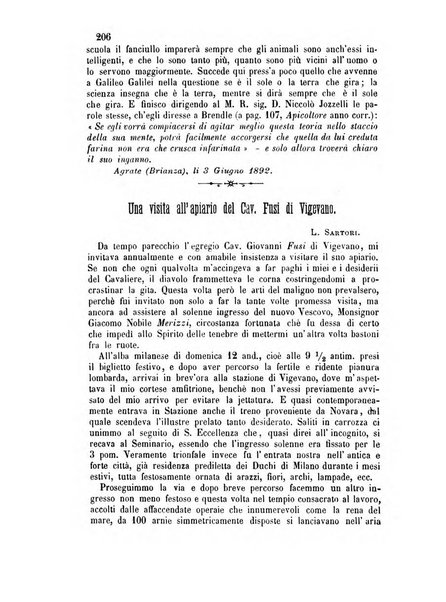 L'apicoltore giornale dell'Associazione centrale d'incoraggiamento per l'apicoltura in Italia