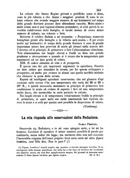 L'apicoltore giornale dell'Associazione centrale d'incoraggiamento per l'apicoltura in Italia