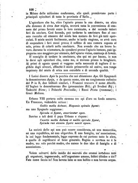 L'apicoltore giornale dell'Associazione centrale d'incoraggiamento per l'apicoltura in Italia