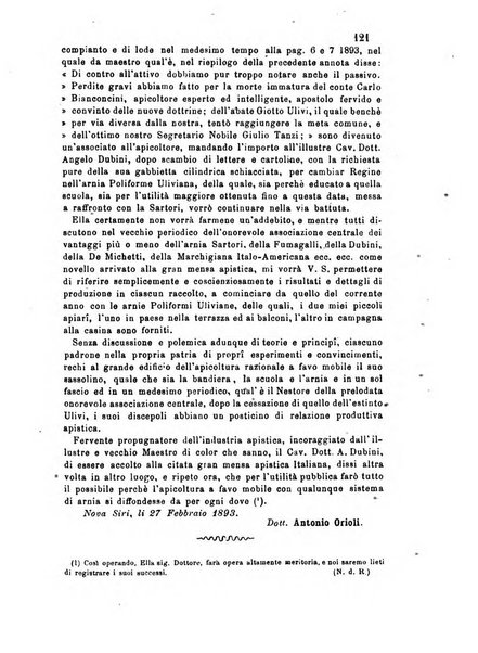 L'apicoltore giornale dell'Associazione centrale d'incoraggiamento per l'apicoltura in Italia