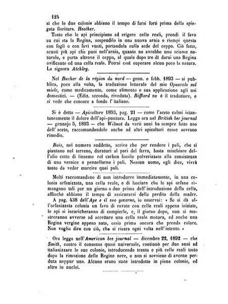 L'apicoltore giornale dell'Associazione centrale d'incoraggiamento per l'apicoltura in Italia