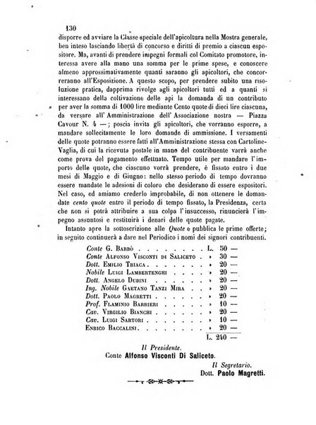 L'apicoltore giornale dell'Associazione centrale d'incoraggiamento per l'apicoltura in Italia