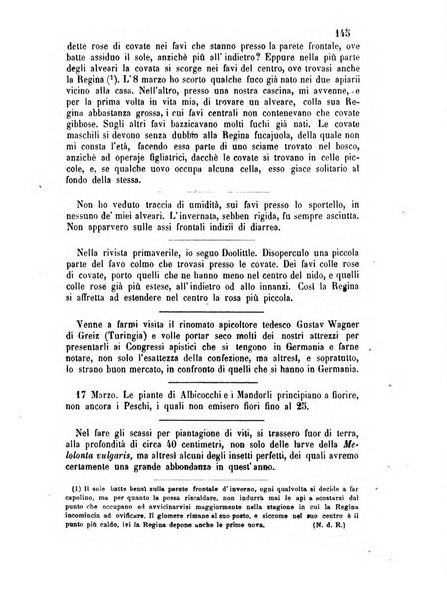 L'apicoltore giornale dell'Associazione centrale d'incoraggiamento per l'apicoltura in Italia