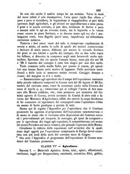 L'apicoltore giornale dell'Associazione centrale d'incoraggiamento per l'apicoltura in Italia