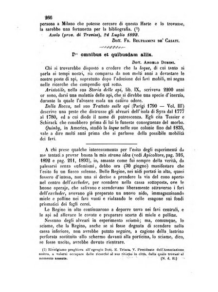 L'apicoltore giornale dell'Associazione centrale d'incoraggiamento per l'apicoltura in Italia