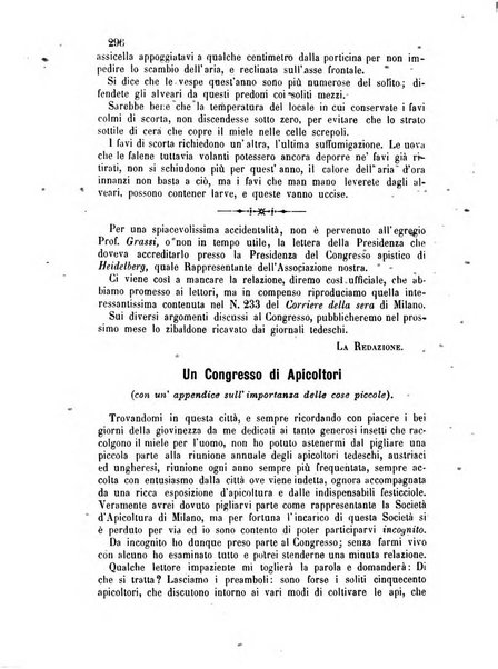 L'apicoltore giornale dell'Associazione centrale d'incoraggiamento per l'apicoltura in Italia