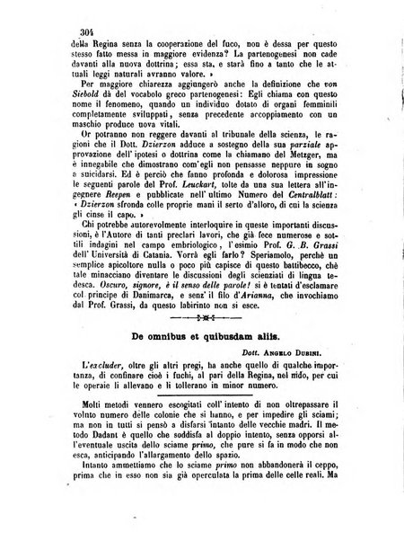 L'apicoltore giornale dell'Associazione centrale d'incoraggiamento per l'apicoltura in Italia