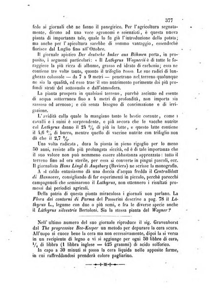 L'apicoltore giornale dell'Associazione centrale d'incoraggiamento per l'apicoltura in Italia